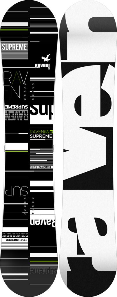 Snowboard Raven Supreme Black/Green 157cm Produktbild 1