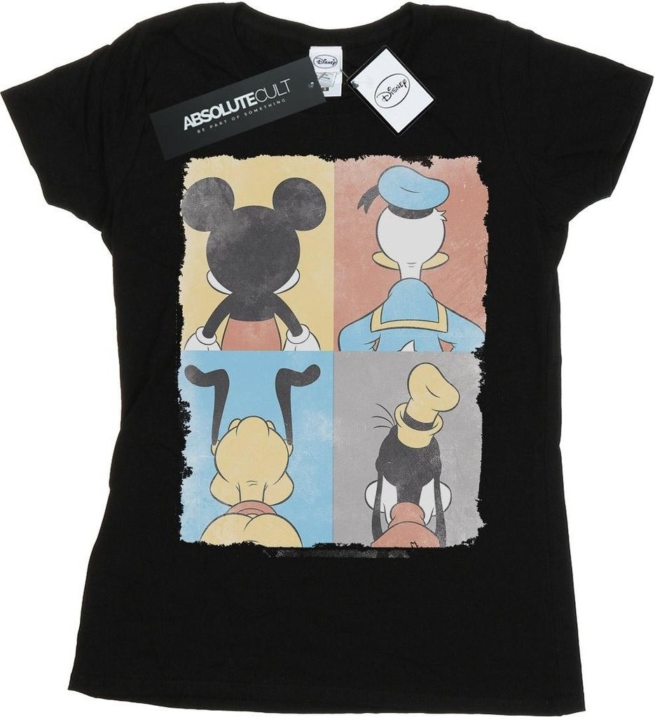 Disney - "Four Backs" T-Shirt für Damen BI31052 (XL) (Schwarz)