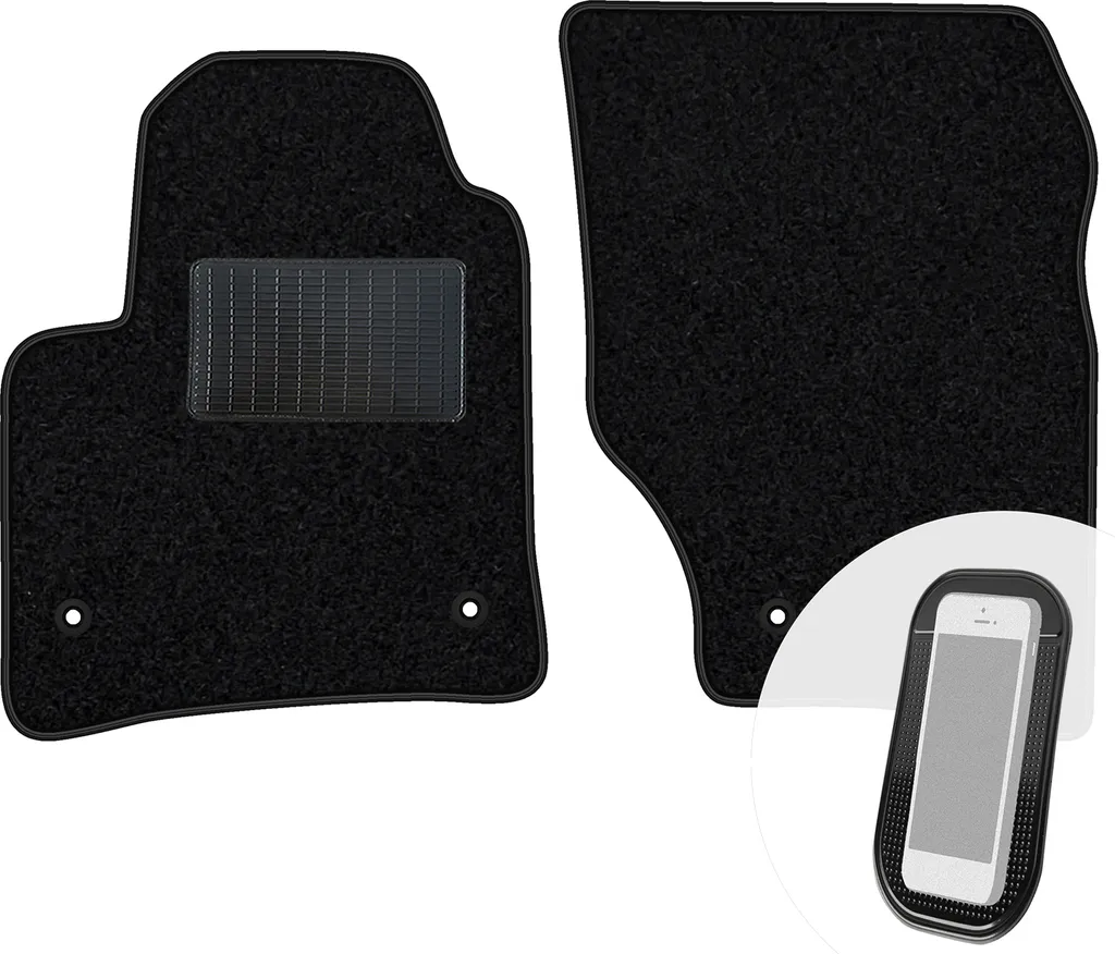 Tappetini Porsche 911 997 (2004-2012) Velluto Nero moto-MOLTICO 2 Pezzi
