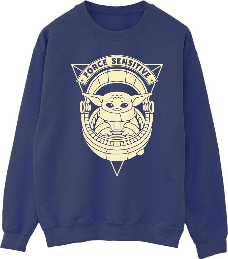 Star Wars - "The Mandalorian Force Sensitive" Sweatshirt für Herren BI46704 (XXL) (Marineblau)