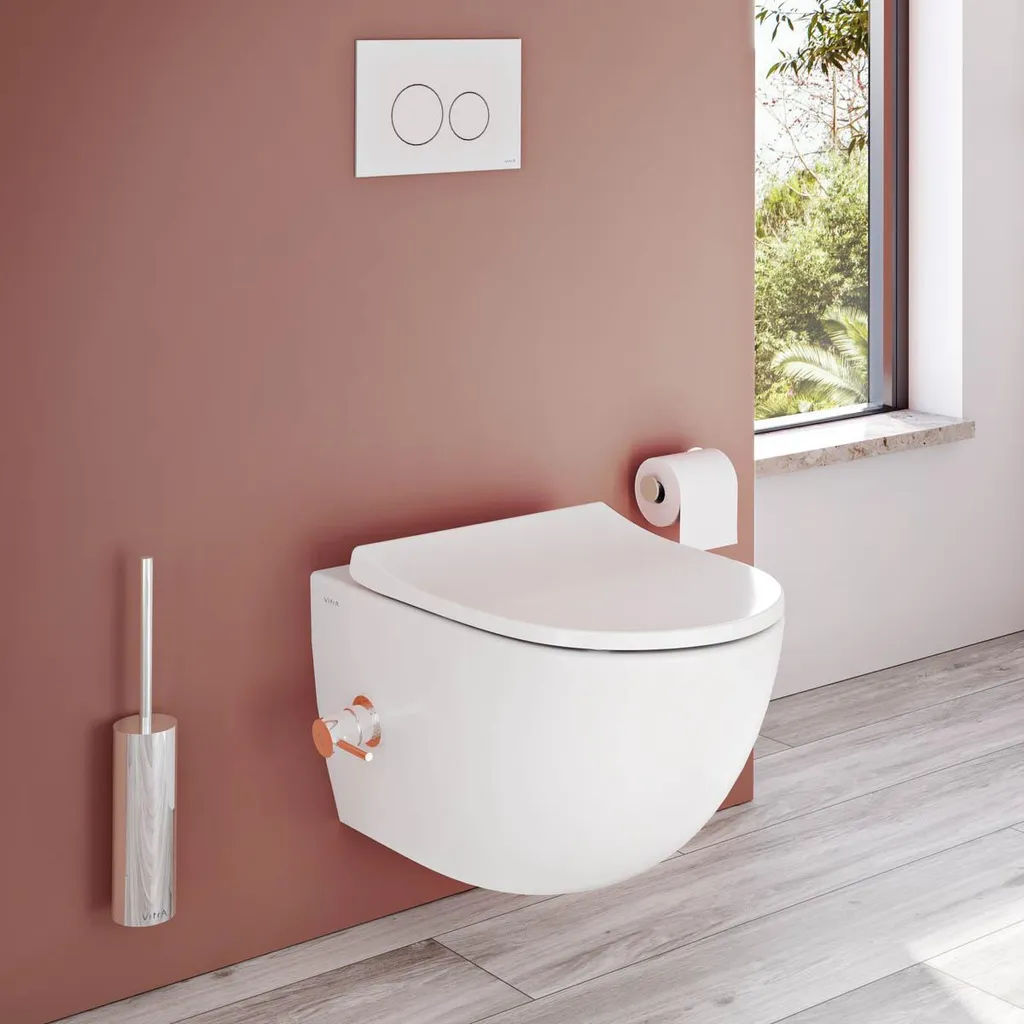 Plaque de commande WC verre blanc 249x169mm double fonction Origin