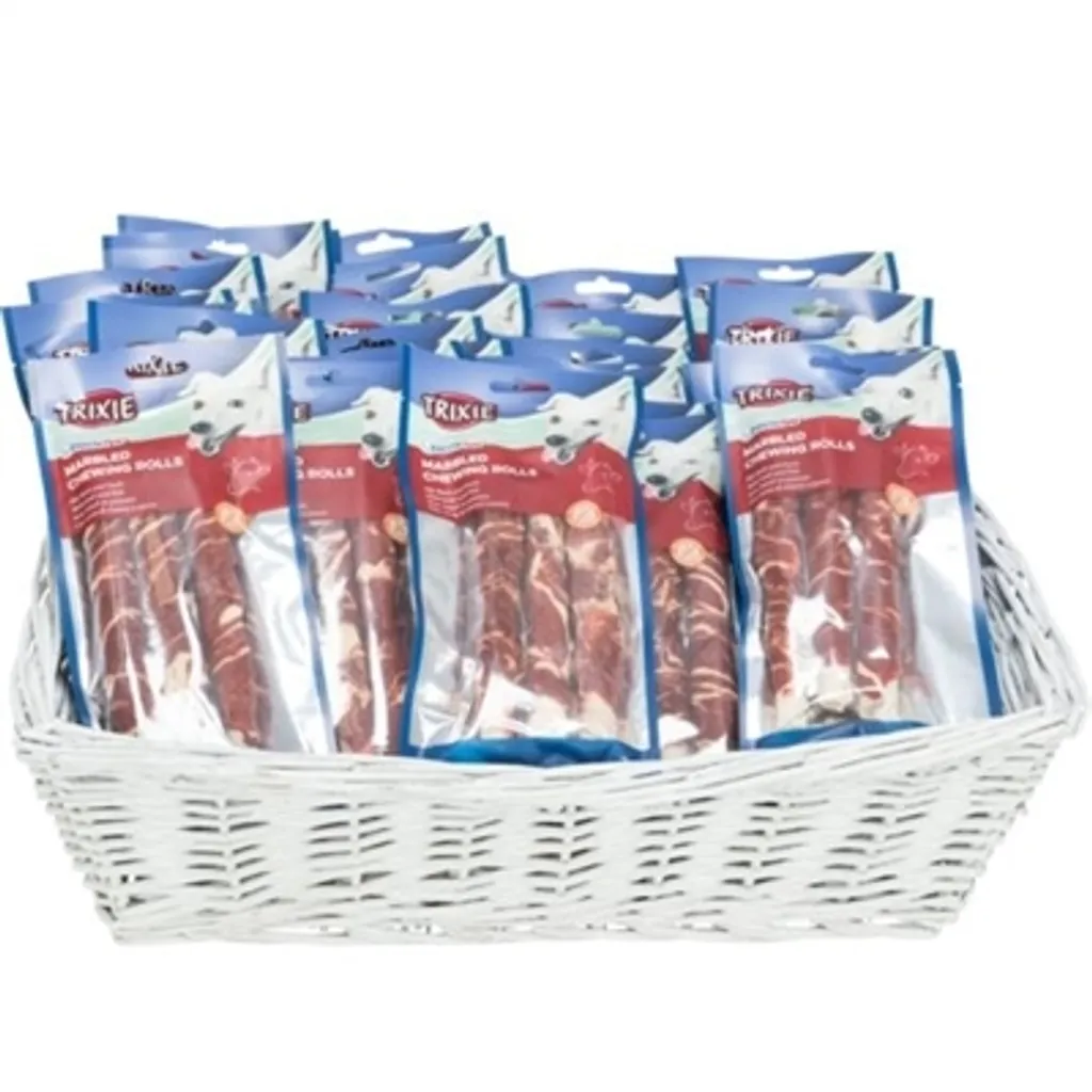 Roulés Marbrés Manzo e Pesce Bianco 17cm - Snack Mastica Lunga Durata