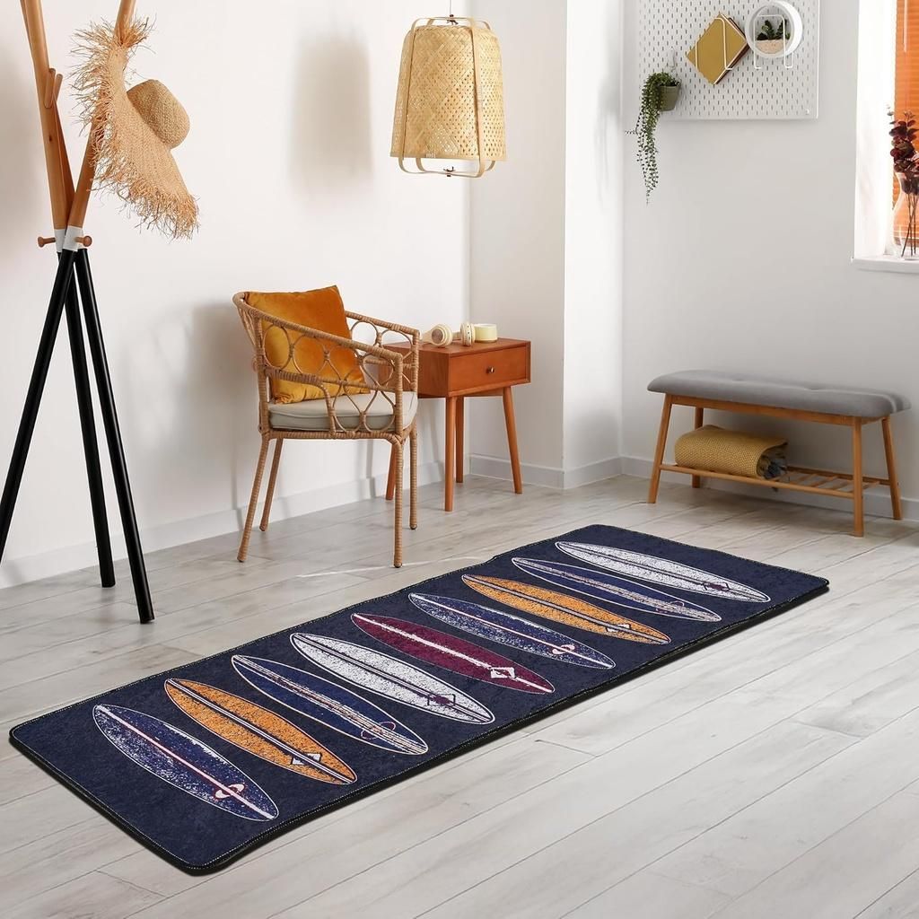 miqna Küchenteppich, rutschfeste Küchenläufer, Waschbarer Küchenteppich