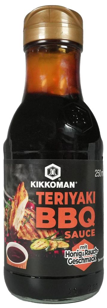 Kikkoman Teriyaki Sauce BBQ mit Honig 250ml Produktbild 