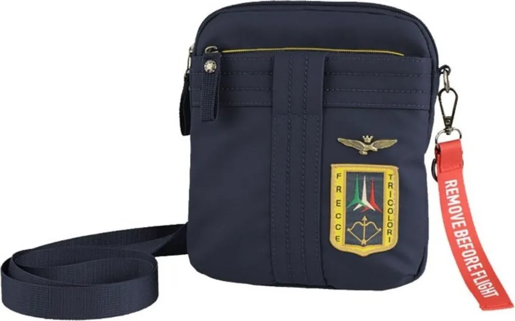 Sac Aeronautica Militare AM340BL en nylon robuste et détails brodés