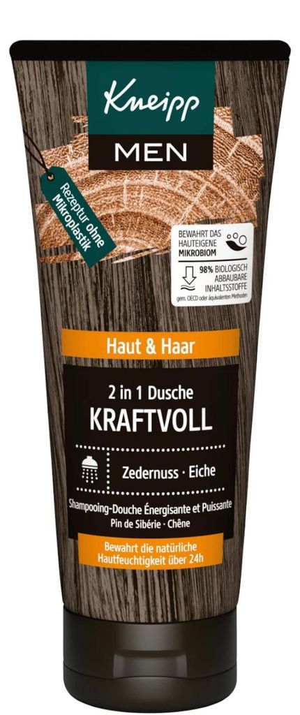 Kneipp Men 2 in 1 Dusche Kraftvoll 200 ml, Duschgel, 200 Produktbild 