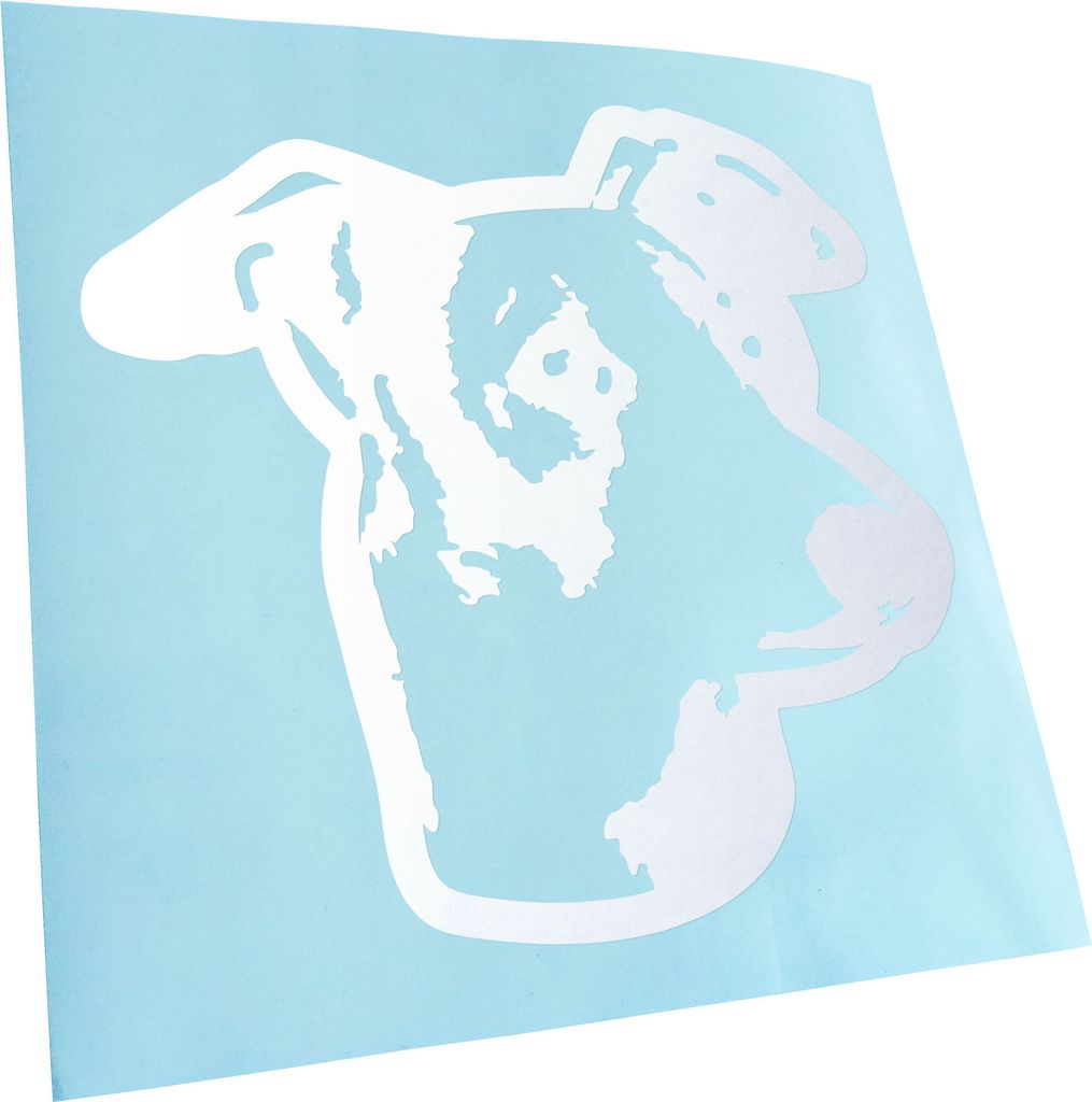 Kiwistar - Autoaufkleber - west highland white terrier Hund - Chrom - 10x10cm - Aufkleber für Auto, Laptop, Fahrrad, LKW, Motorrad mehrfarbig JDM ...