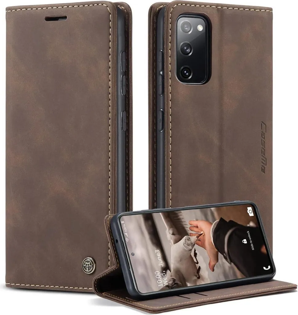 Cover Portafoglio Samsung S20 FE 5G: Protezione Pelle e Stand