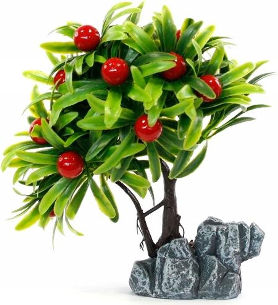 Mini Bonsai Künstlicher Baum im Topf 23cm Deko Pflanze Realistisch Büro Zufallsdesign