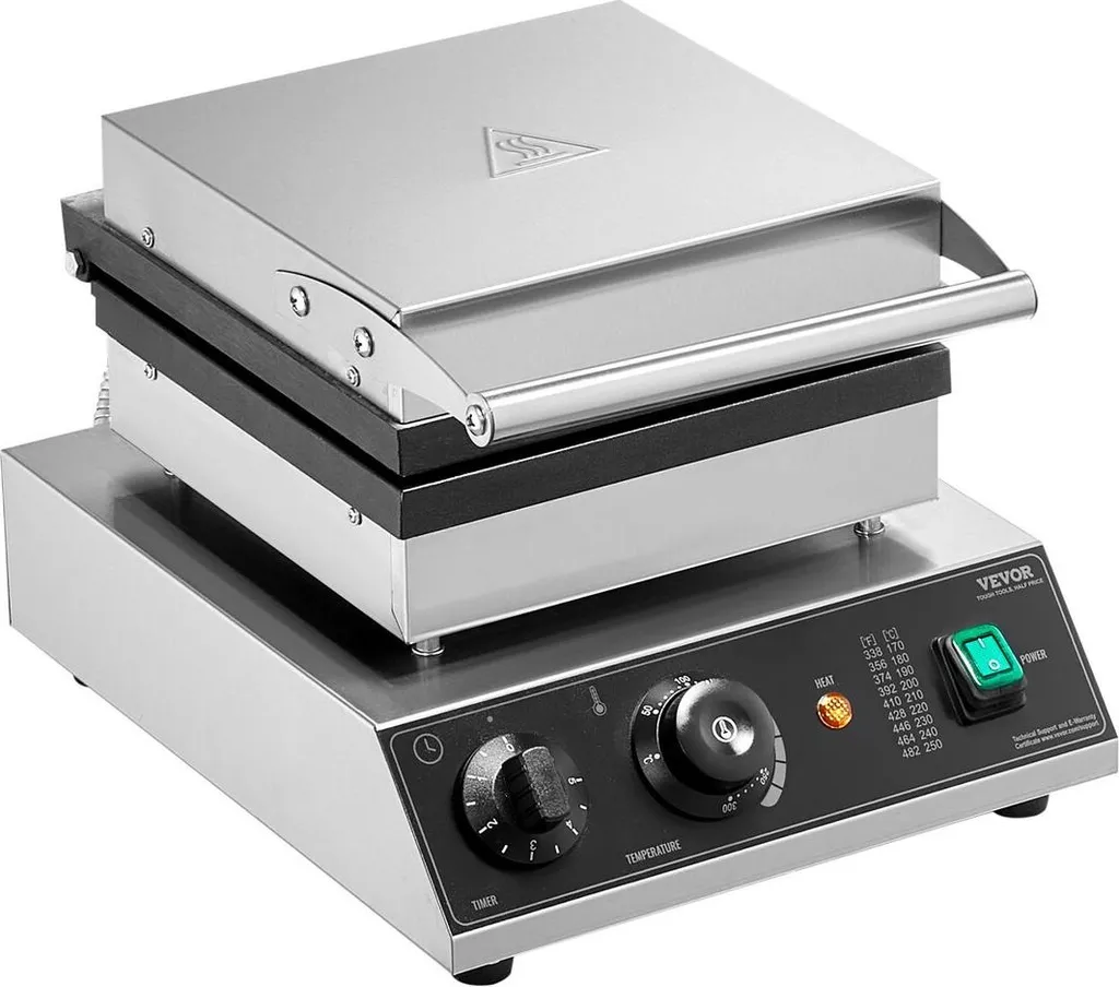 Gaufrier rectangulaire 2000W à haute efficacité avec réglage précis - 10