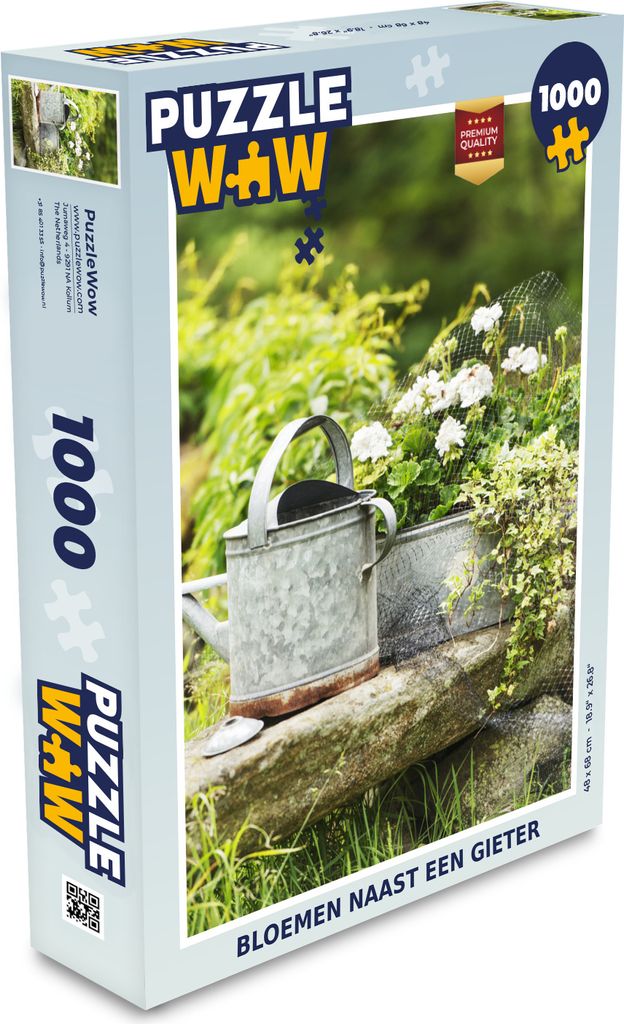 MuchoWow Puzzle 1000 Teile Gießkanne - Blumen - Garten - Spielzeug - Alt und Jung - Spiele - Puzzeln