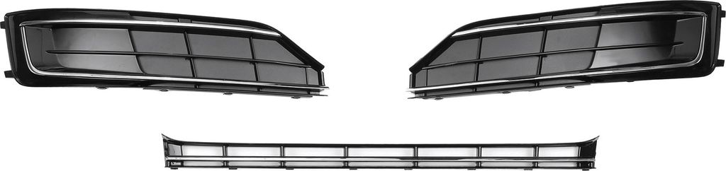 1 Satz untere vordere Motorhaube Stoßstange Kühlergrill Nebelscheinwerfer Licht Kühlergrill Abdeckung Nr. 4H0807679 für Audi A8(D4PA) 2015-2018...