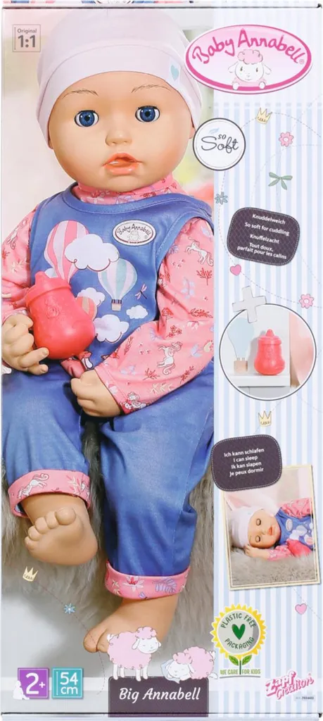 MGA Baby Annabell Grande poupée 54 cm 703403 - Jouet d'imitation réaliste