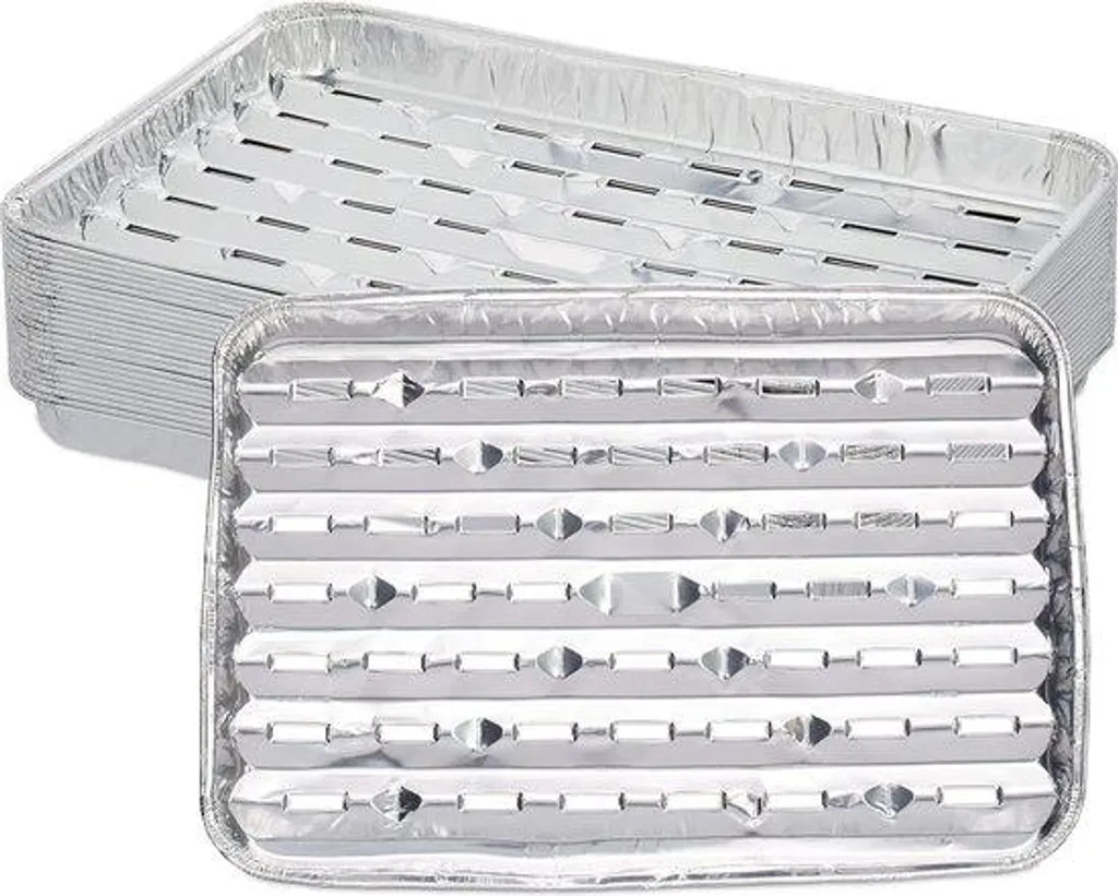 Barquettes aluminium argent résistantes à 260 °C pour cuisson saine