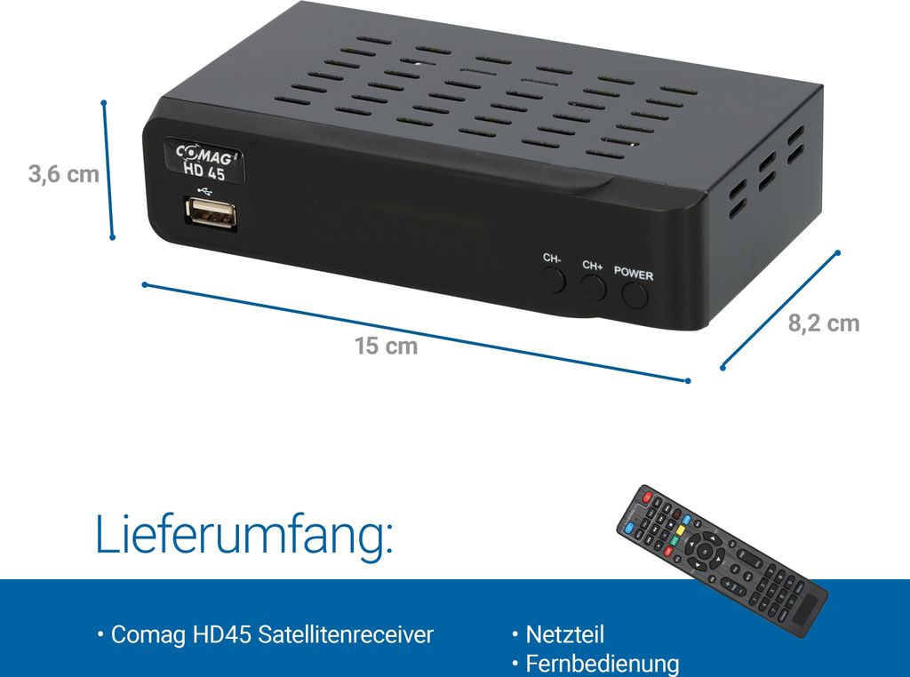 Comag HD45 DVB-S2 Full HD Satellitenreceiver, HDMI & Scart Produktbild 14