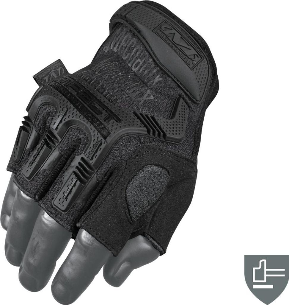 Mechanix Handschuhe M-Pact Fingerless : Schwarz XL