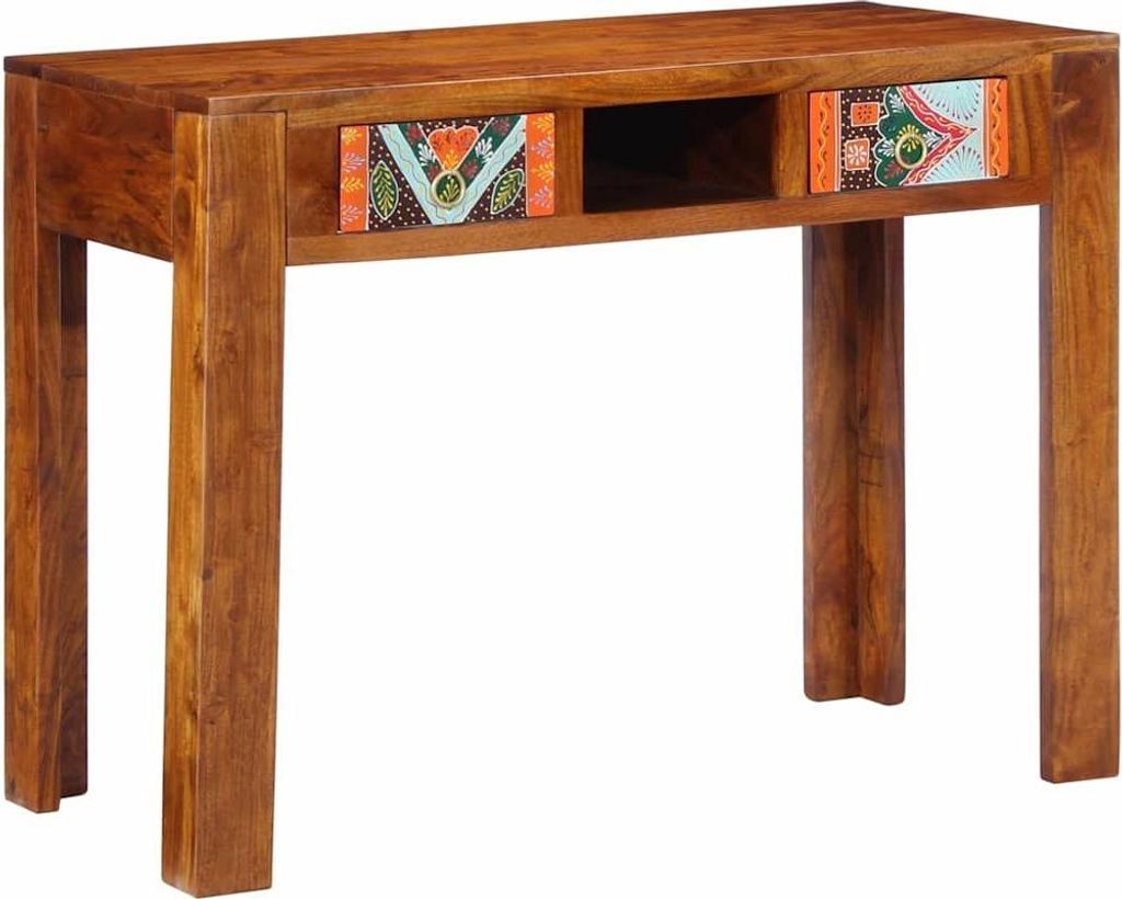 Biurko 100 X 50 X 75 Cm Lite Drewno Akacjowe Lumarko! Zdjęcie produktu 