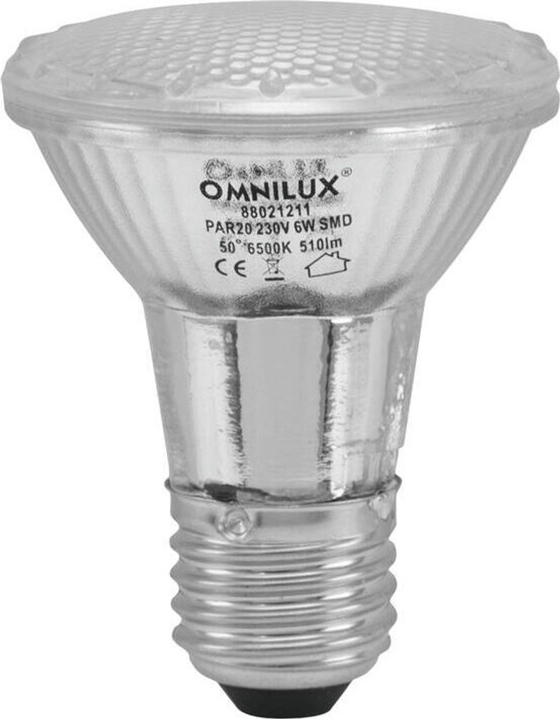 Omnilux Par-20 230V Smd 6W E-27 Led 6500K