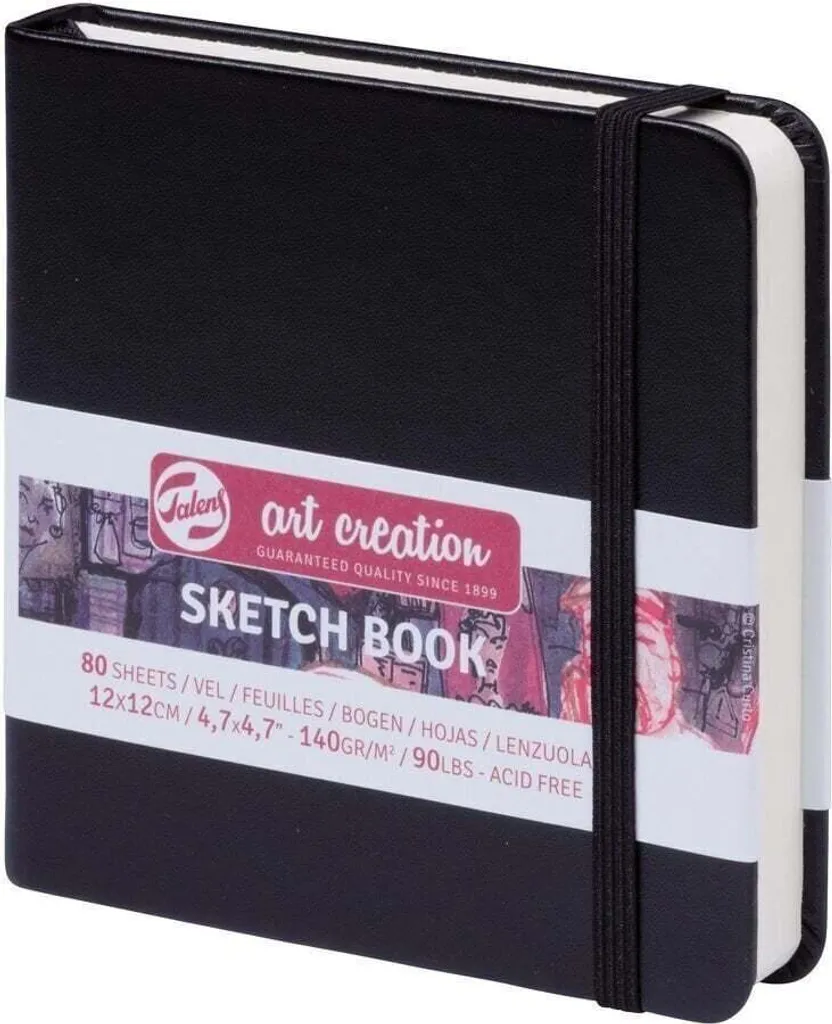 Carnet Sketchbook 12x12 cm Papier 140g - Reliure Rigide Talens Art
