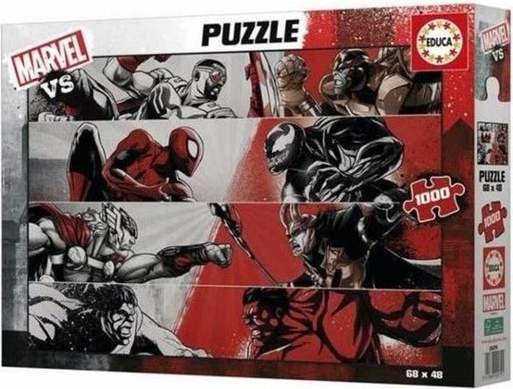Puzzle, EDUCA Marvel VS, 1000 Teile, 68 x 48 cm, Ab 10 Jahren