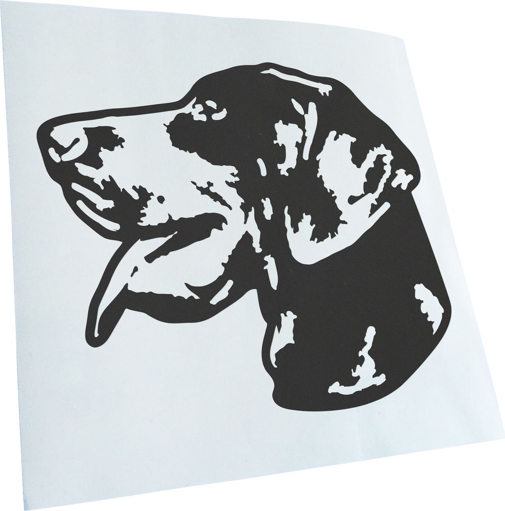 Kiwistar - Autoaufkleber - Pointer Hund - Grau - 12x10cm - Aufkleber für Auto, Laptop, Fahrrad, LKW, Motorrad mehrfarbig JDM Decal Racing