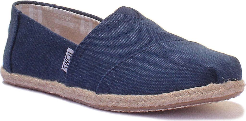 Toms Frauen klassische Schlupf auf Le wand Turnschuhe Mar e – 4 UK / Navy