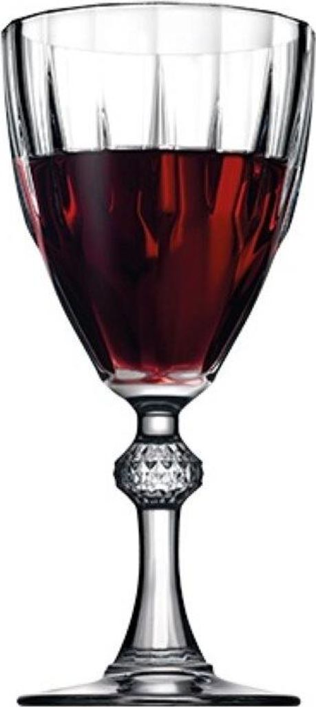 Pasabahce - Weinglas-Set - Diamond - 245 ml - Rot - Set mit Produktbild 