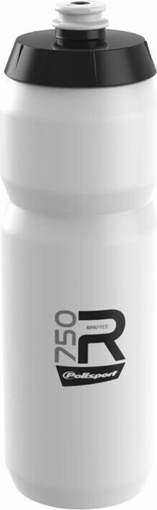 POLISPORT Wasserflasche R750 Weiß Schraubverschluss 750ml