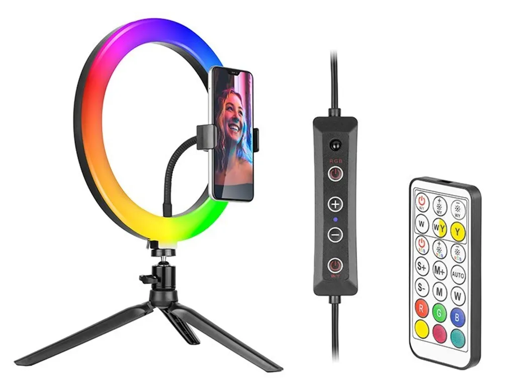 Anello Luminoso Tracer TRAOSW46807 RGB: Luce Perfetta per Makeup Artist