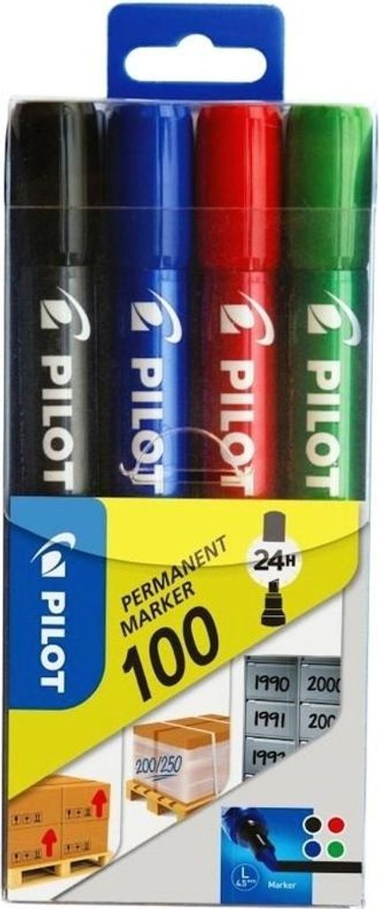 Permanentní popisovač PILOT SCA-100-S4, kulatý hrot, balení Obrázek produktu 