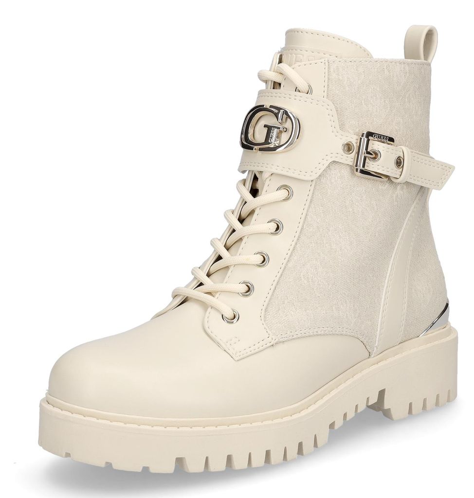 Guess Damen Schnürboot Olanna2 beige Produktbild 