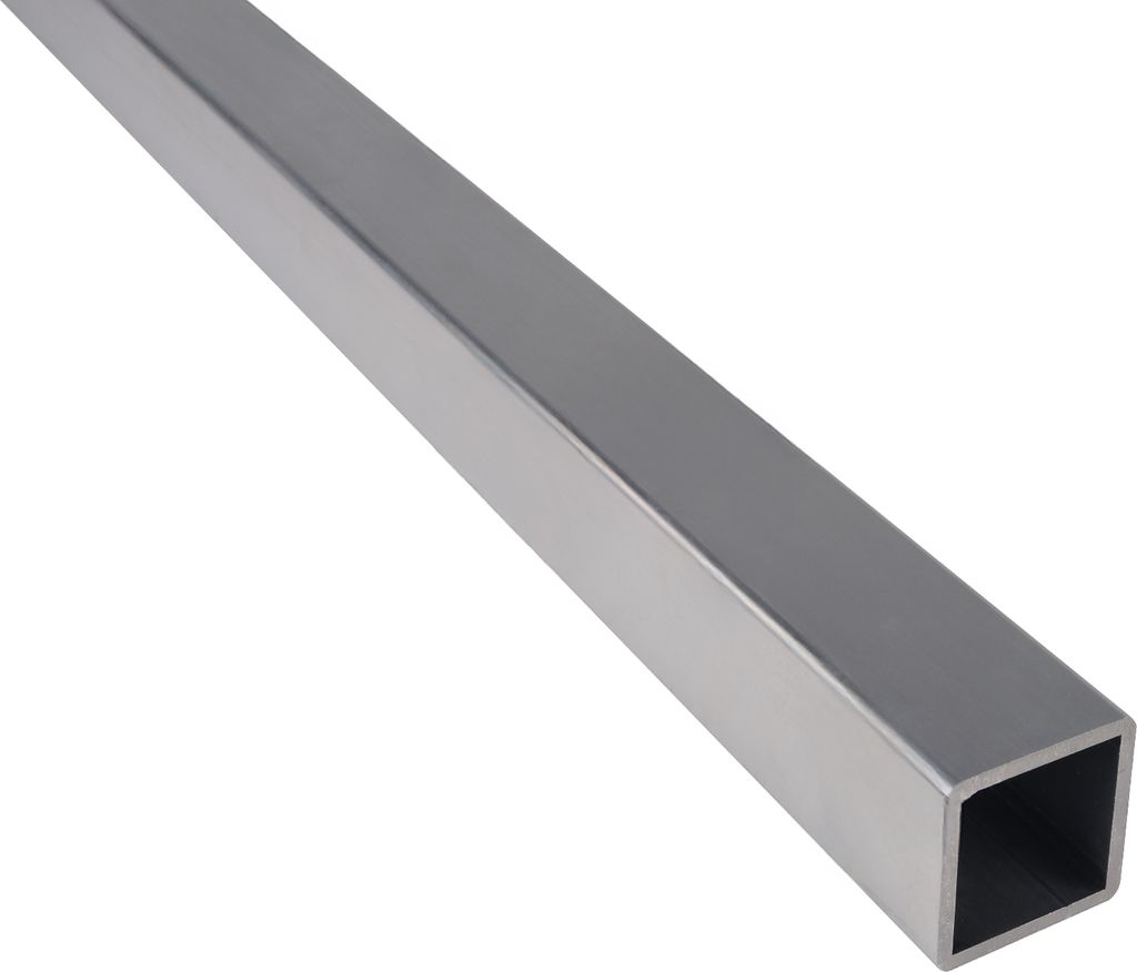 Riggatec Alu-Profilrohr Vierkant gerundet 50x50x4mm Länge 2,0 m