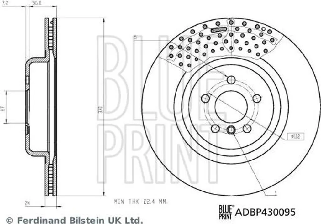 Disque de frein arrière haute performance compatible BMW Série 8 F91 F92