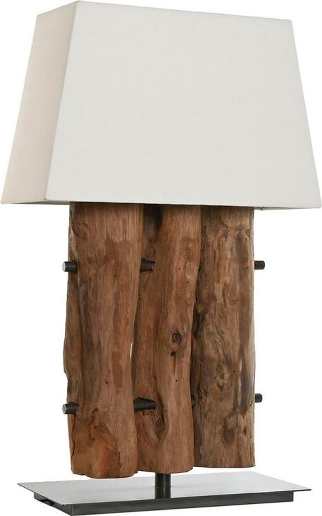 Tischlampe Home ESPRIT Eisen Teakholz 40 X 20 X 80 cm