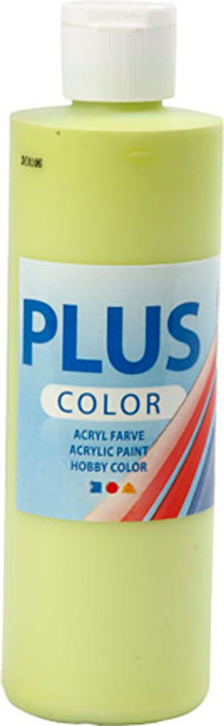 Plus Color Acrylfarbe, Limettengrün, 250 ml 1 Flasche