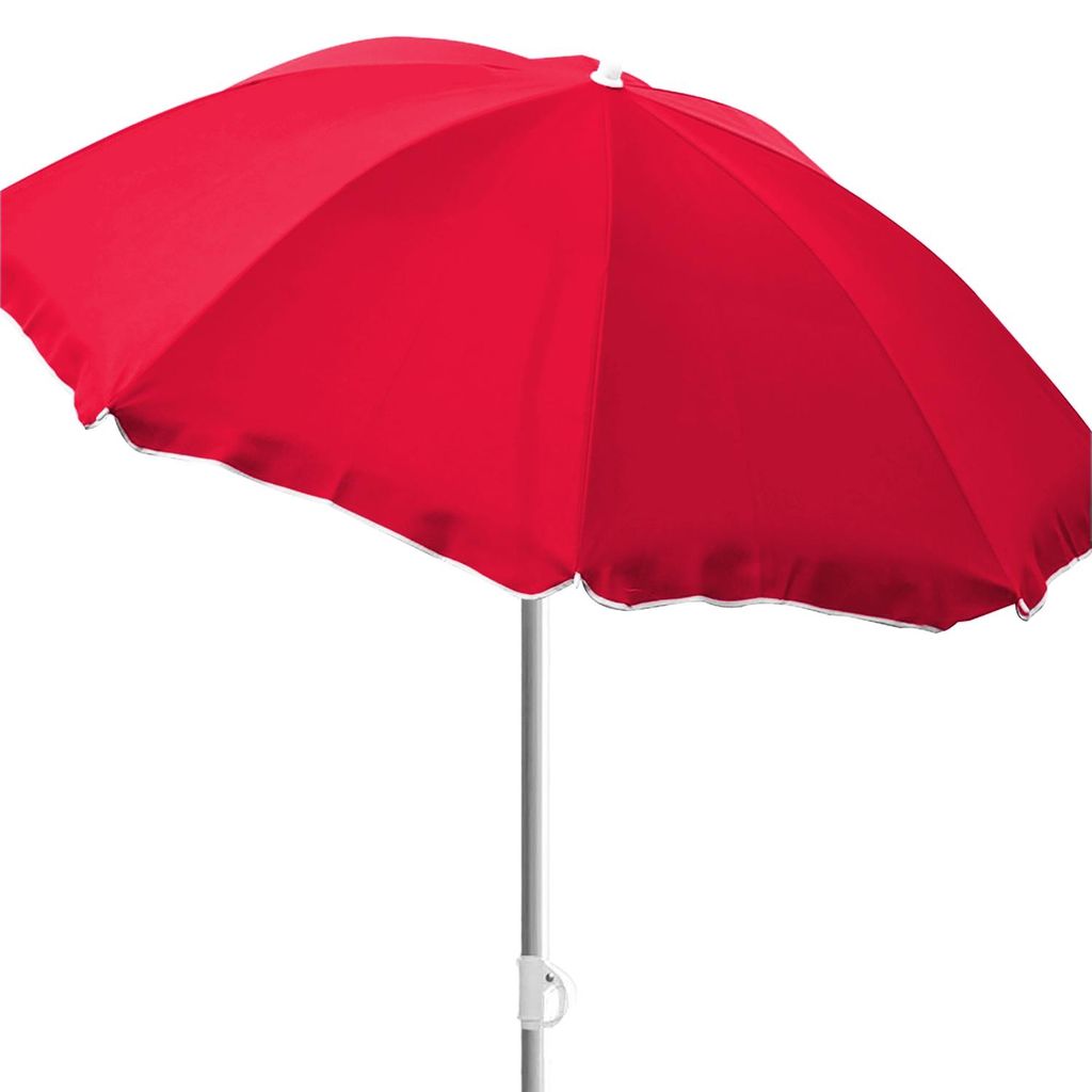 Sonnenschirm rund Ø1,80m rot Nylon Produktbild 