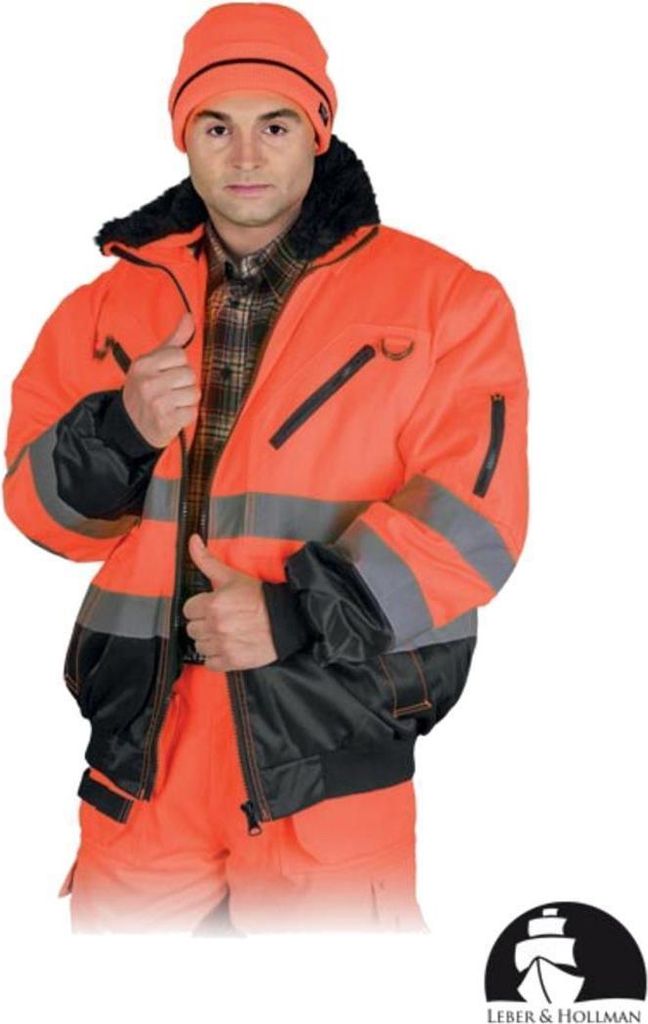 Warnschutzjacke 4 in 1 orange Leber & Hollman in versch. Größen L