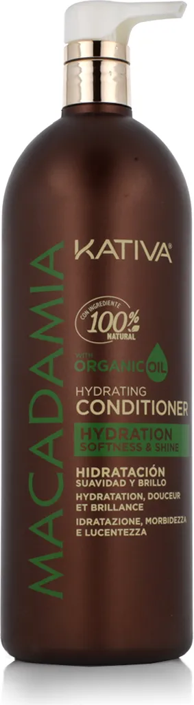 Conditionneur Kativa Macadamia 1000ml contre Cheveux Secs et Cassants
