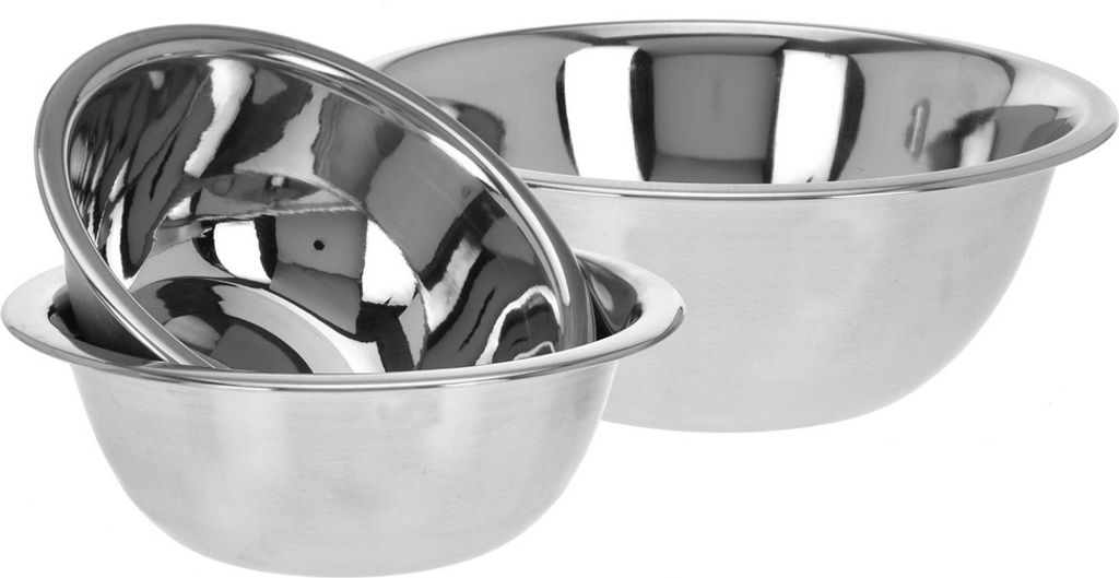 Sada tří nerezových misek: 24 cm, 20 cm, 18 cm Obrázek produktu 