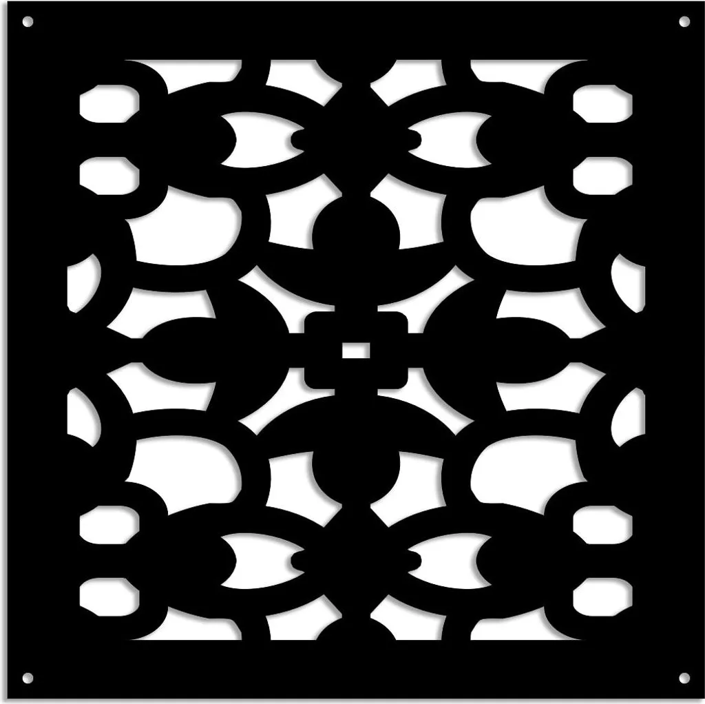 Pannello Tecnopolimero ANCHORAGE 48x48 Nero | Design Openwork