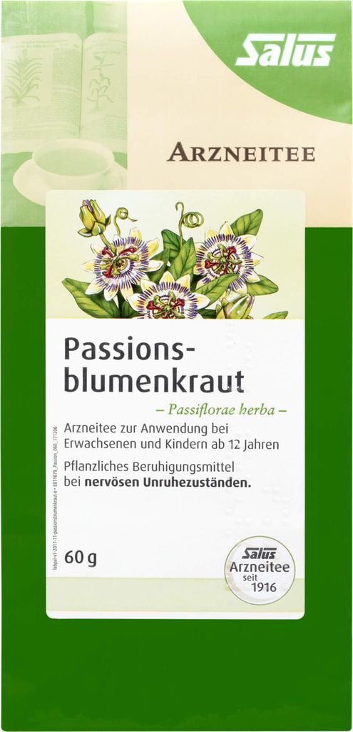 Passionsblumenkraut Arzneitee Passiflorae h. Salus, 60 g Produktbild 