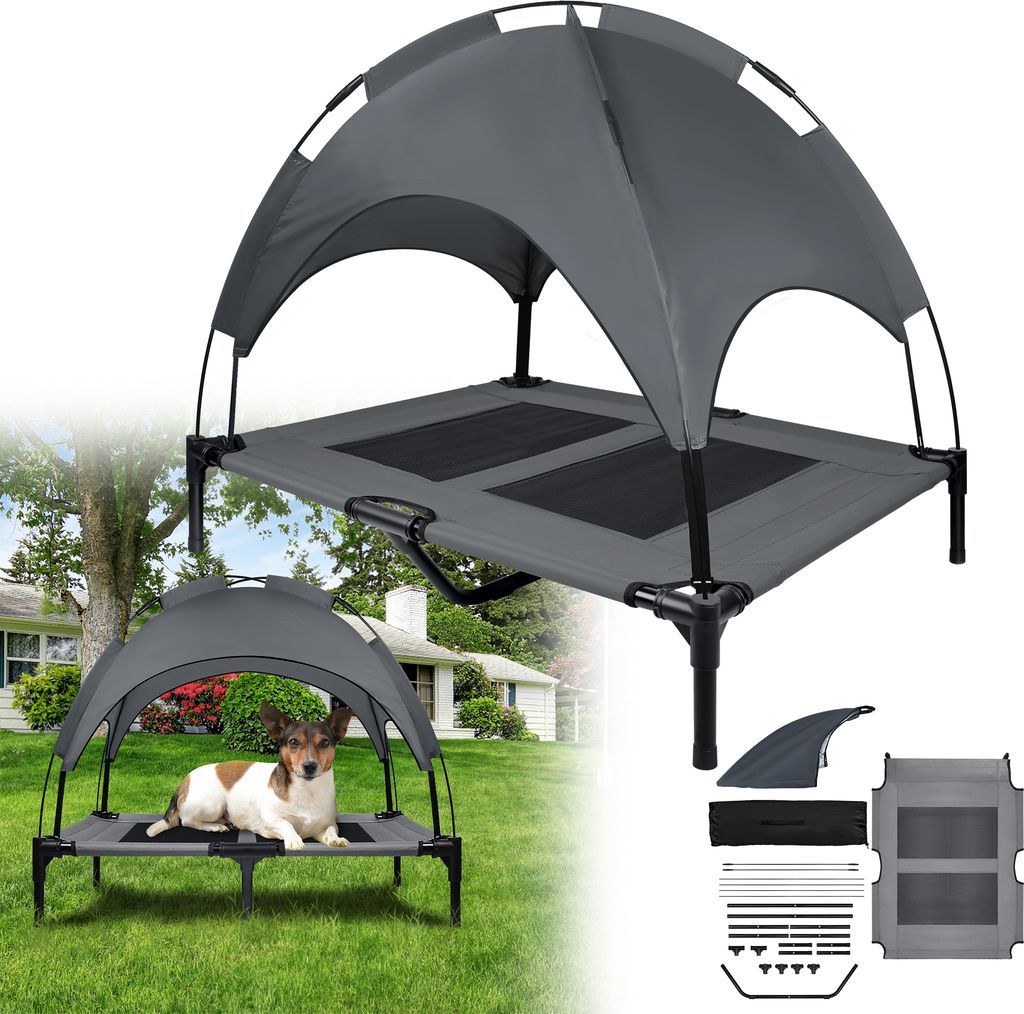 XMTECH Lit pour chien avec toit Lit pour animaux Image du produit 