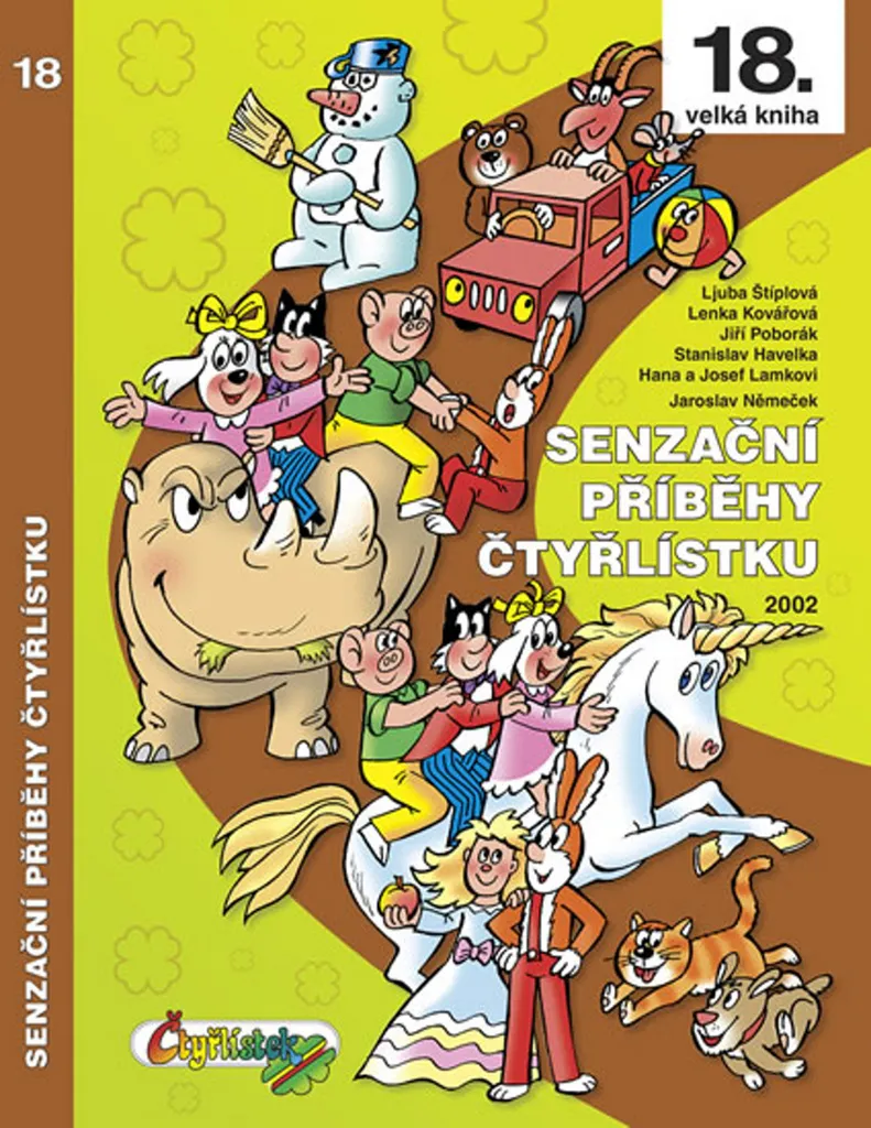 Čtyřlístku 2002 : Livre Illustré George Eassey Volume 18 Format Géant