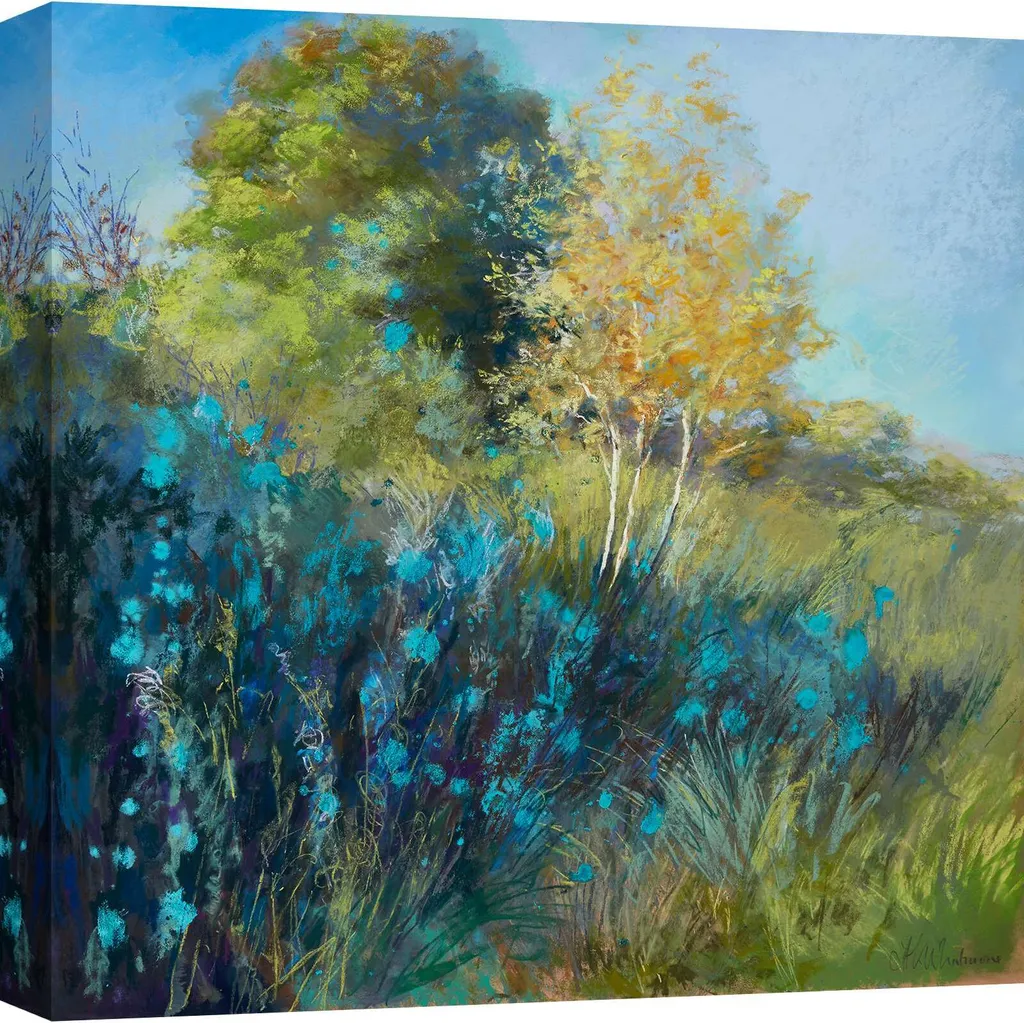 Tableau Paysage Nel Whatmore Arbres d'Automne Toile Carrée 90x90 cm