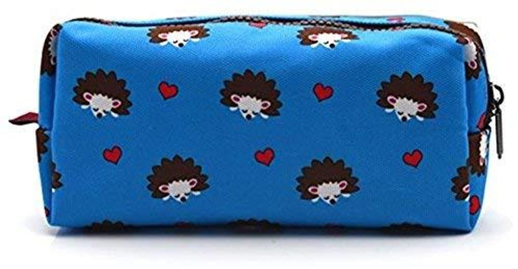 Extra großes Canvas-Etui für Stifte, Federmäppchen und Kosmetiktasche.