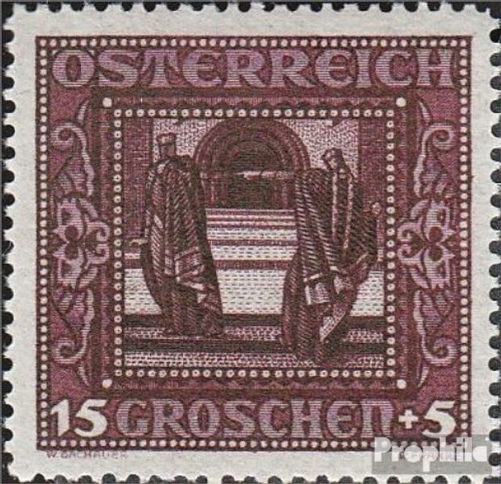Briefmarken Österreich 1926 Mi 490II Querformat Gefälligkeitsentwertung gestempelt Nibelungen