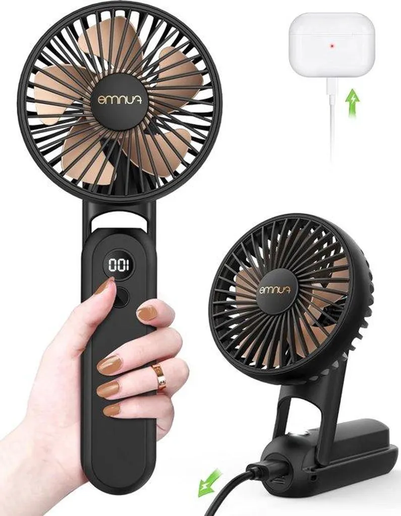 Ventilateur sans fil à batterie pour finir avec la chaleur au bureau