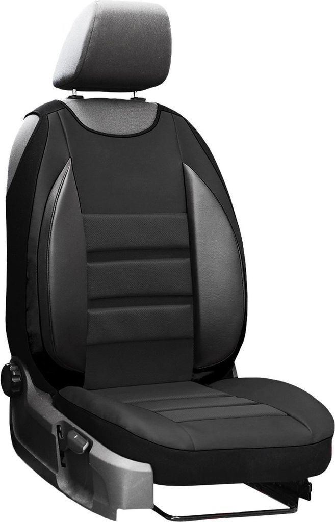 Sitzbezüge Auto Universal Autositzbezüge Sitzauflage für Nissan Pulsar Schwarz