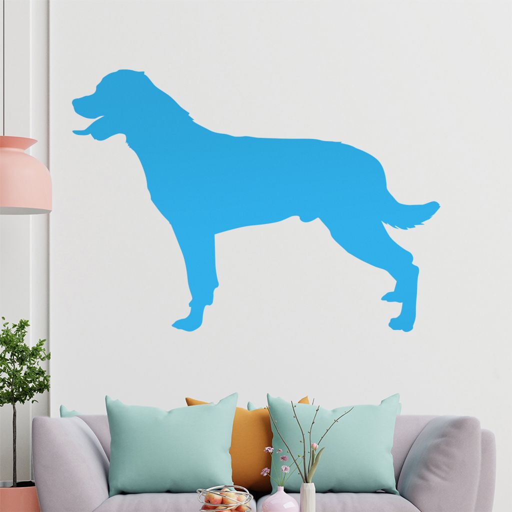 KIWISTAR Rottweiler Silhouette Wandtattoo in 6 Größen - Wandaufkleber Wall Sticker - Dekoration, Küche, Wohnzimmer, Schlafzimmer, Badezimmer