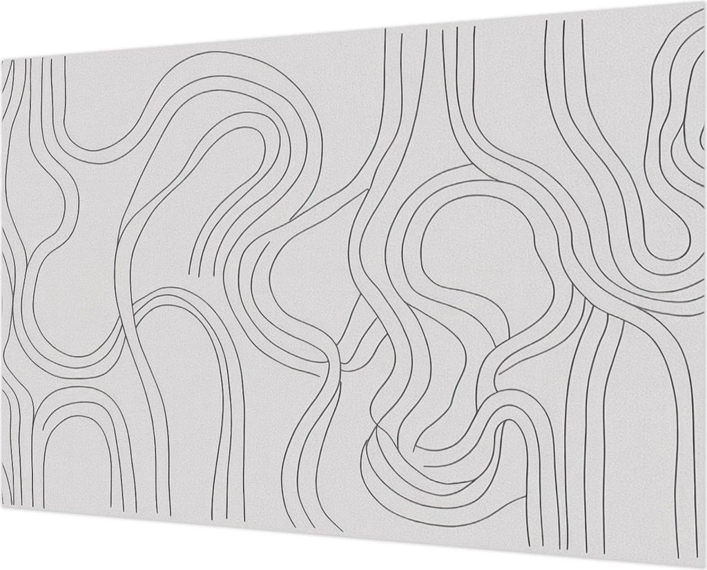 Wandtapete - Dekorative Tapete für Wohnzimmer - Tapetenfolie für Wanddekoration - 152x104 cm - -Linien